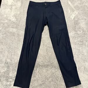Lululemon Commission Pant Mens 31 Slim Warpstreme Chino Blue M5439S
